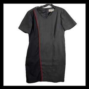 Regeneration Cintas Flight Attendant Uniform Dress Women’s Size 12 Black Gray